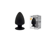 Dop anal din silicon Silexd Model 1 XS negru 8 cm