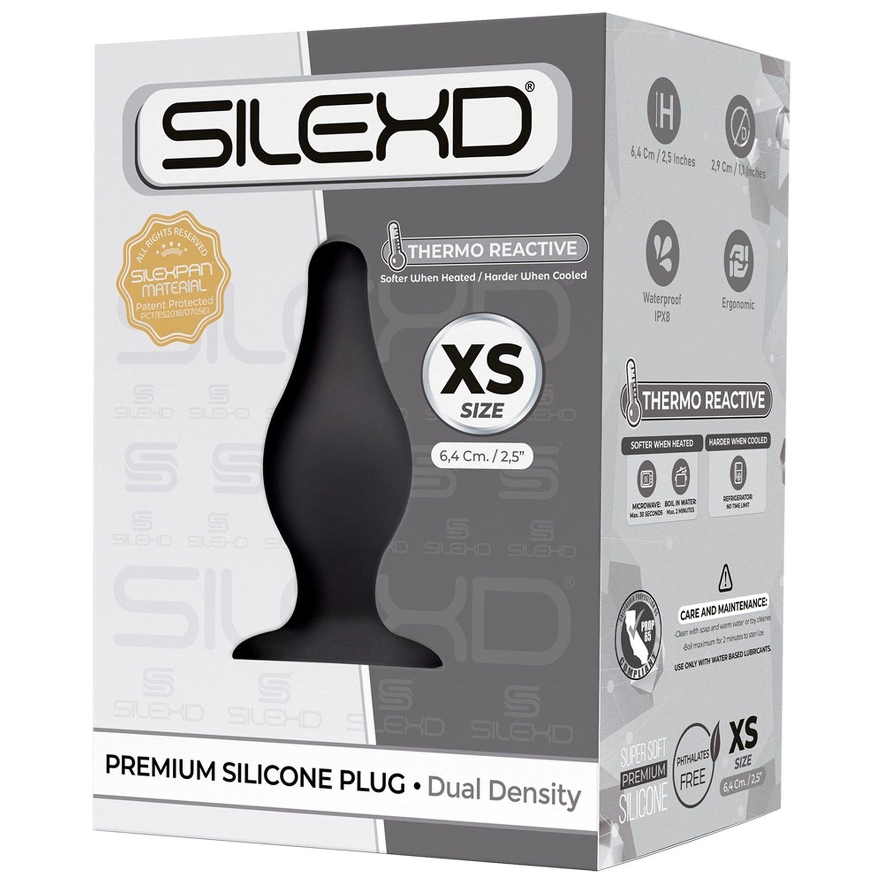 Dop anal din silicon Silexd Model 2 XS, negru