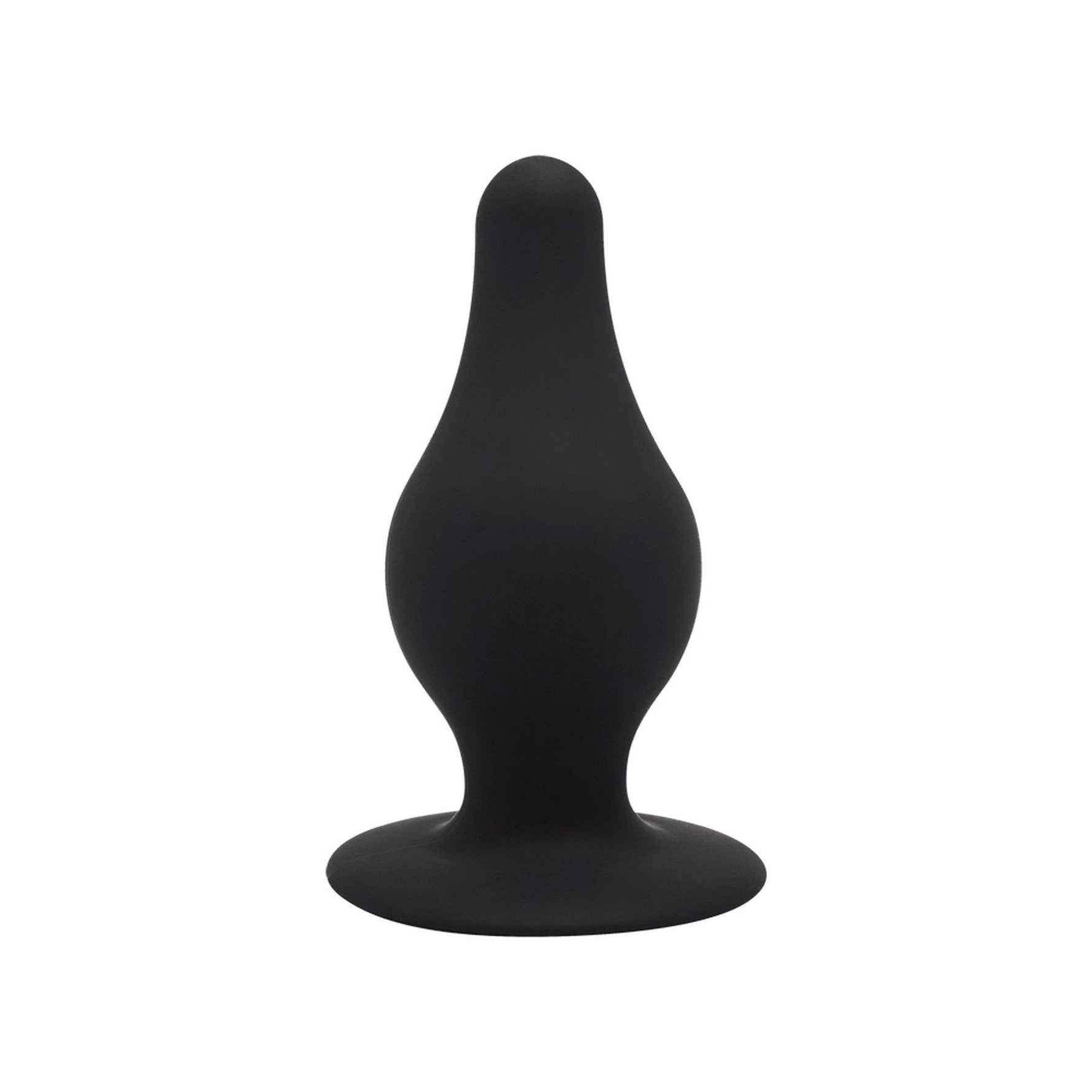Dop anal din silicon Silexd Model 2S negru 7cm