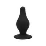 Dop anal din silicon Silexd Model 2S negru 7cm