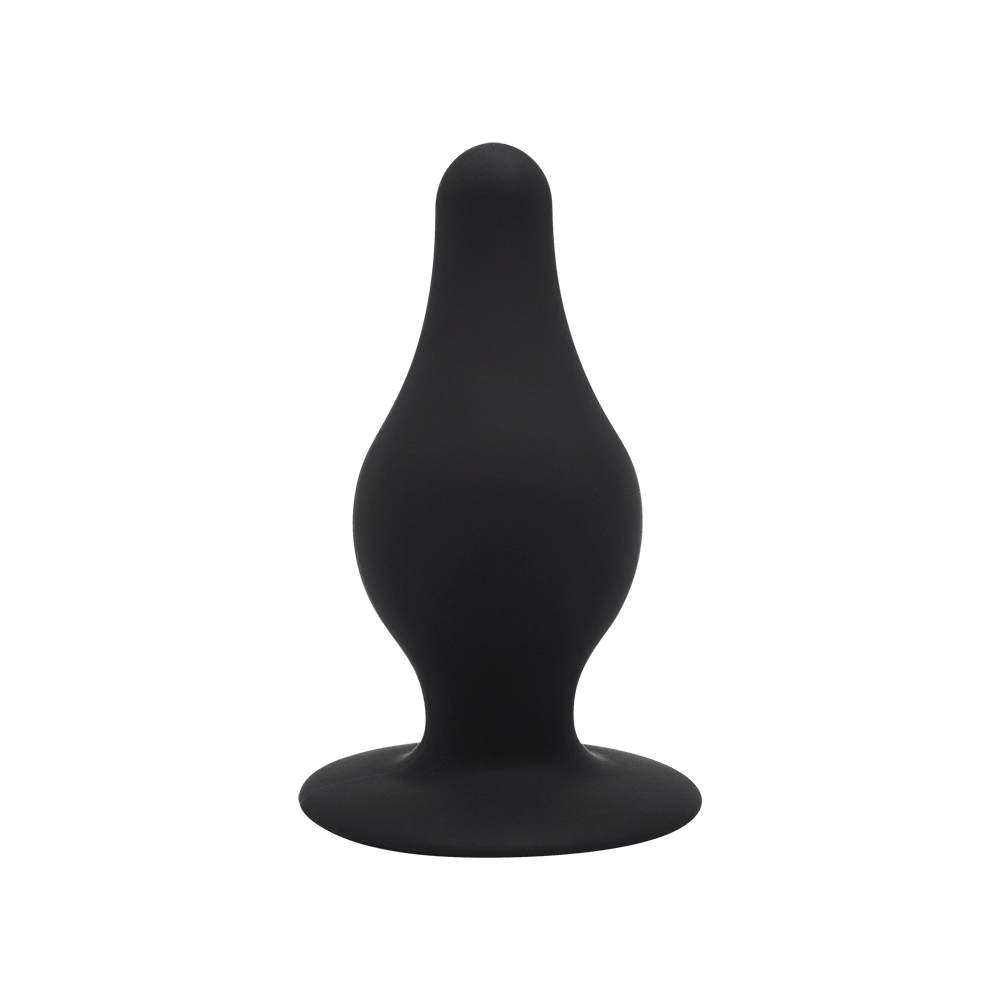 Dop anal din silicon Silexd Model 2S negru 7cm