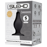 Dop anal din silicon Silexd Model 2S negru 7cm
