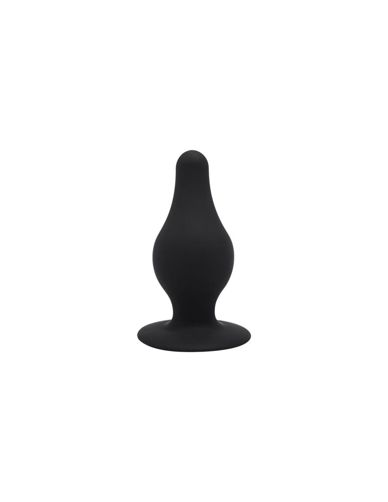 Dop anal din silicon Silexd Silexpan negru 7,2 cm
