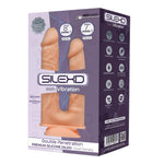 Vibrator dublu din silicon Silexd cu ventuză USB