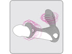 Inel vibrant Gladiator Adrien Lastic din silicon de 9 cm cu telecomandă