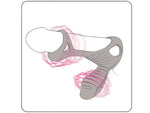 Inel vibrant Gladiator Adrien Lastic din silicon de 9 cm cu telecomandă