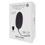 Adrien Lastic Ou Vibrator din Silicon Negru cu Telecomandă 7,5 cm