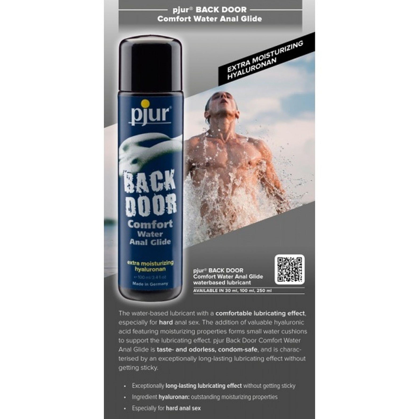 Pjur Backdoor Comfort Glide Gel Anal 100ml Apă cu Acid Hialuronan