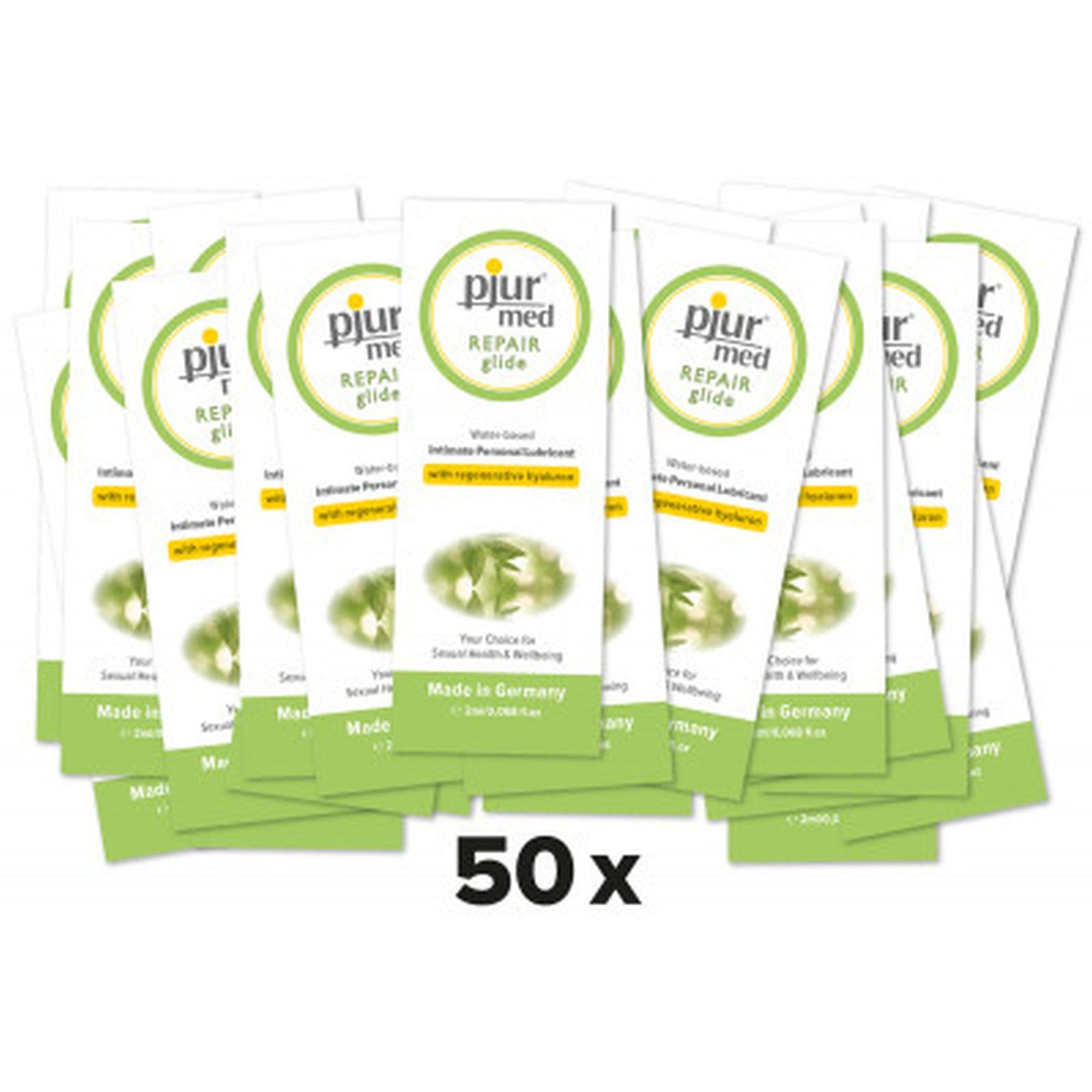 Gel intim Pjur Repair Glide cu acid hialuronic 50 x 2 ml