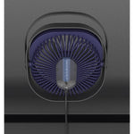 Mini ventilator pentru birou cu usb, Flippy, rotire 360 grade, 3 viteze, 4000 mA, 13.5 x 12,8, Albastru