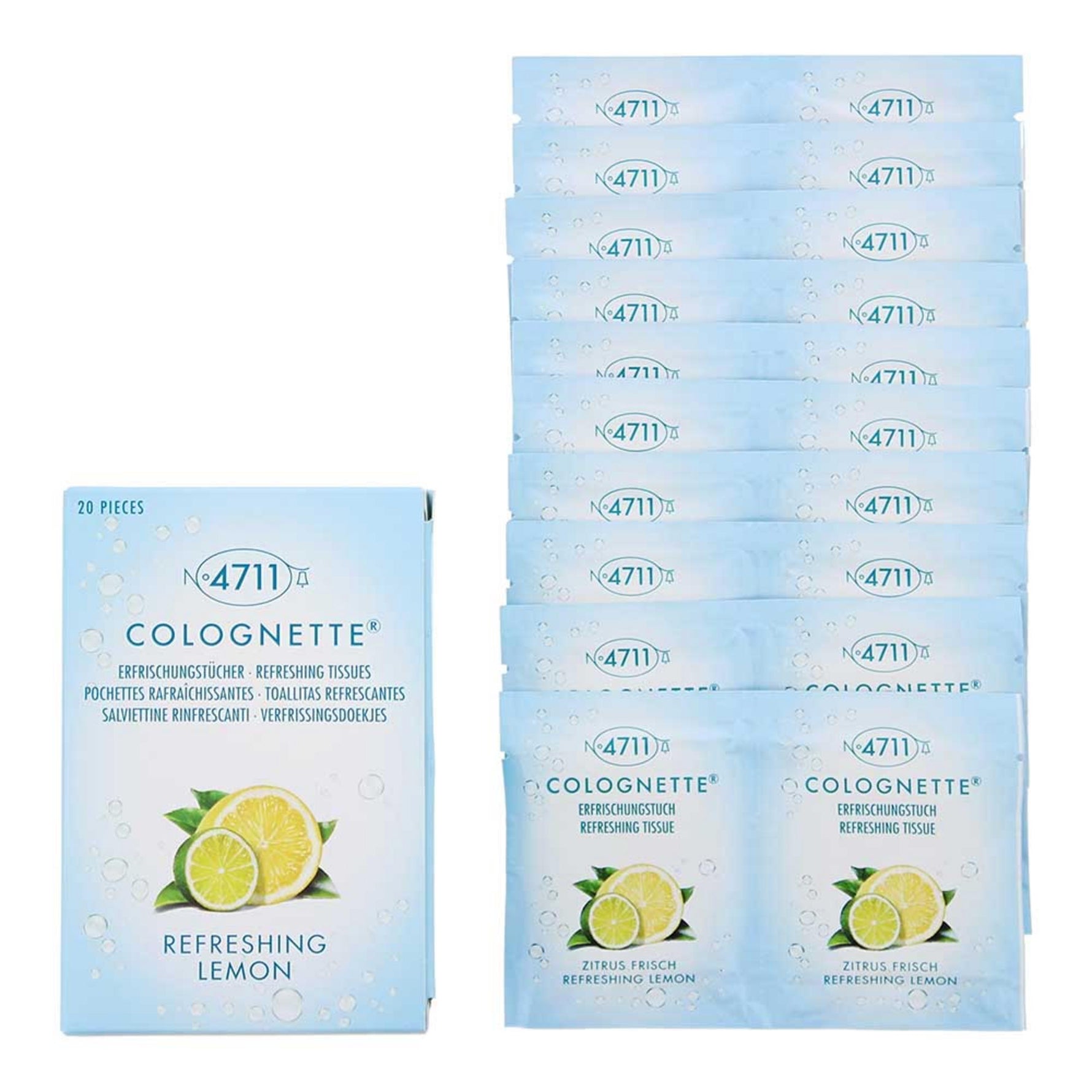 Set, 4711, Colognette, Șervețele de curățare, 20 buc