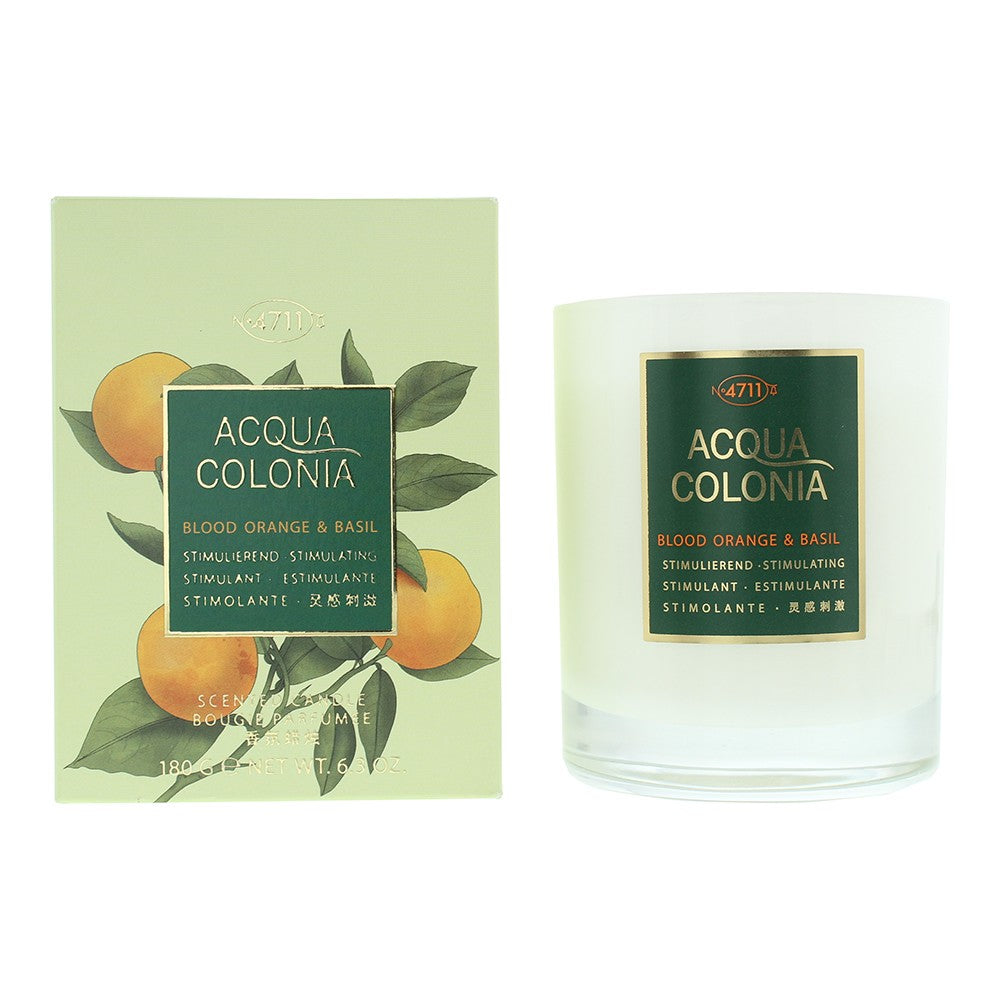 4711, Acqua Colonia, Portocală de sânge și busuioc, Lumânare parfumată, 180 g