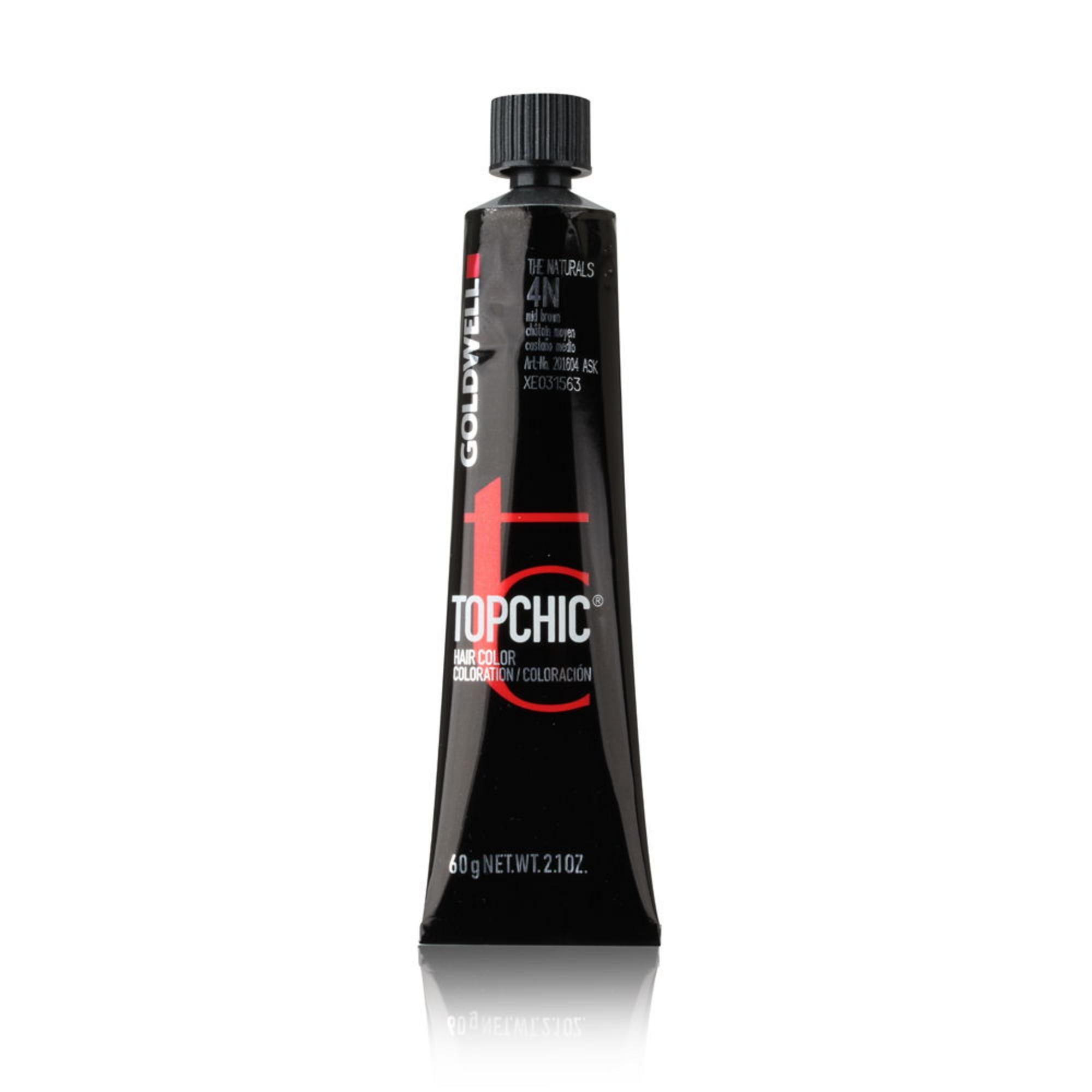 Goldwell, TopChic, Vopsea permanentă de păr, 4N Middle Brown, 60 ml