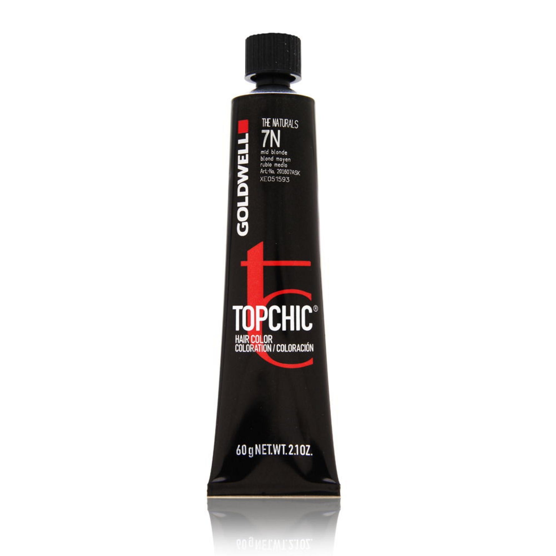 Goldwell, TopChic, Vopsea permanentă de păr, 7N Medium Blonde, 60 ml