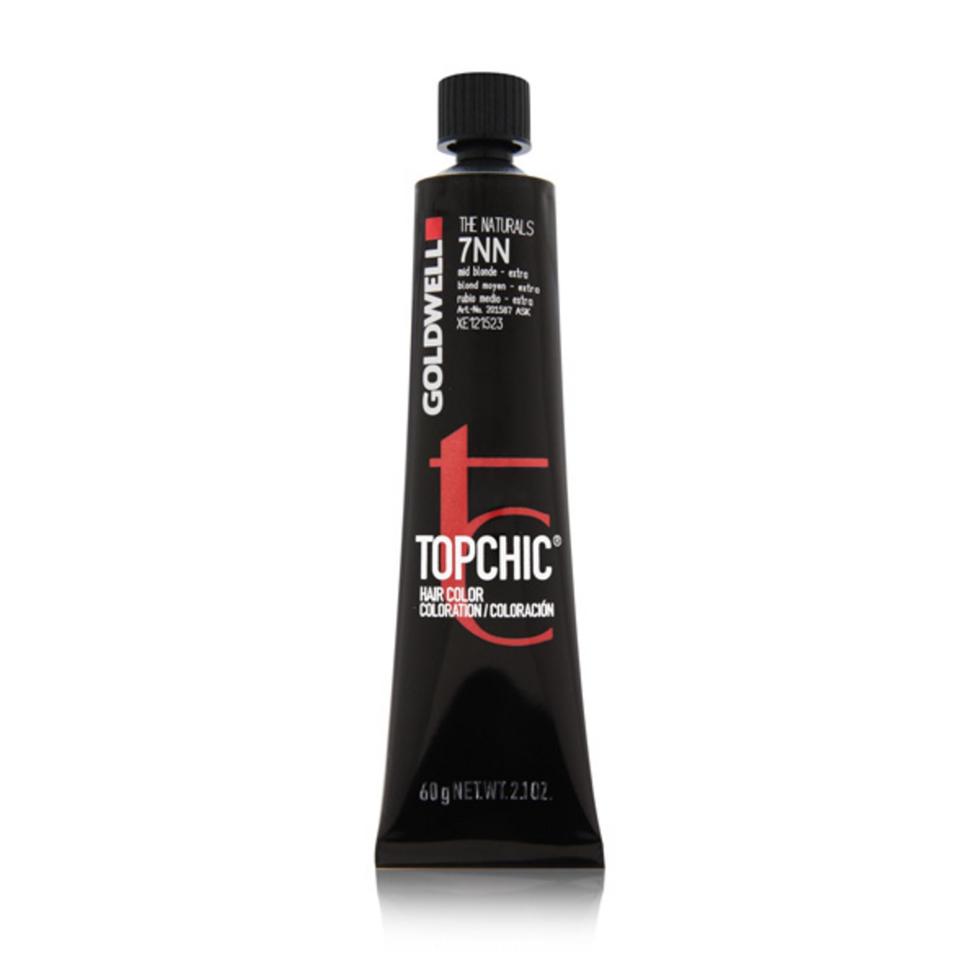 Goldwell, TopChic, Vopsea permanentă de păr, 7NN Mid Blonde - Extra, 60 ml