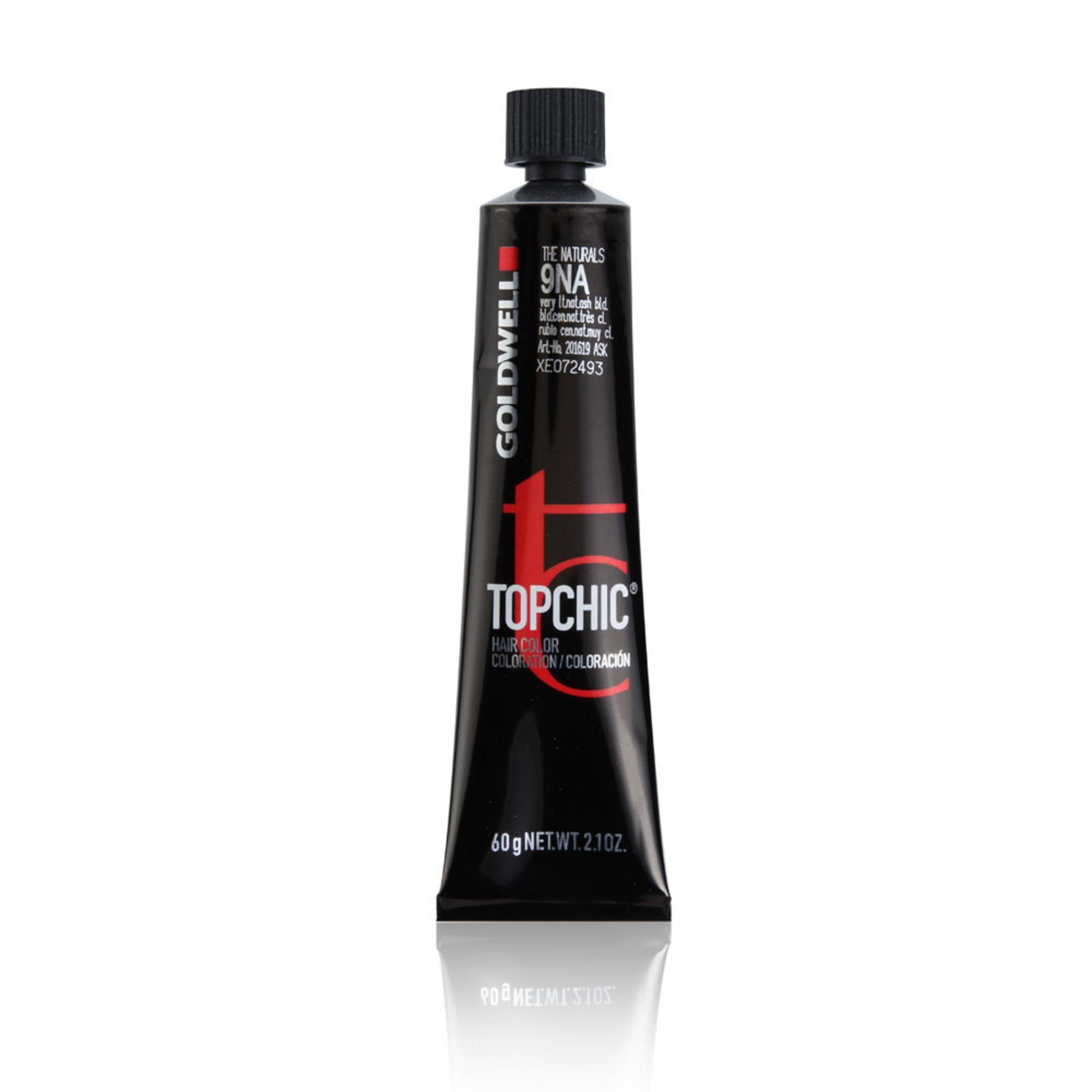 Goldwell, TopChic, Vopsea permanentă de păr, 9NA Very Light Natural Ash Blonde, 60 ml
