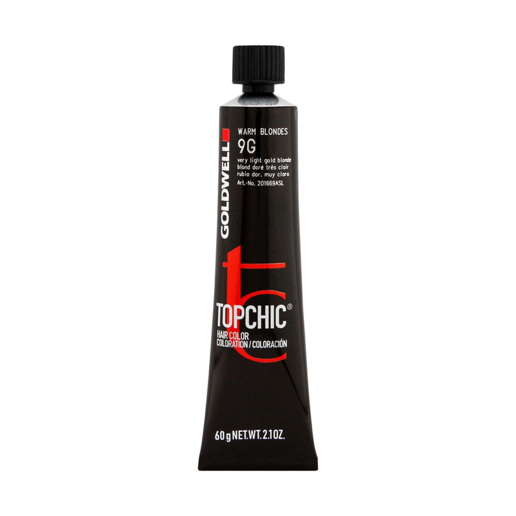Goldwell, TopChic, Vopsea permanentă de păr, 9G Very Light Gold Blonde, 60 ml