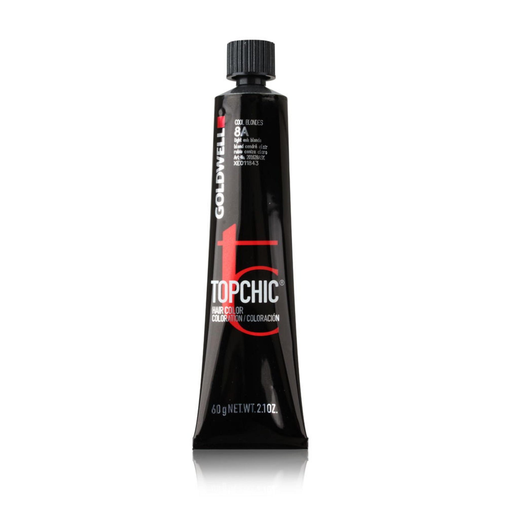 Goldwell, TopChic, Vopsea permanentă de păr, 8A Light Ash Blonde, 60 ml