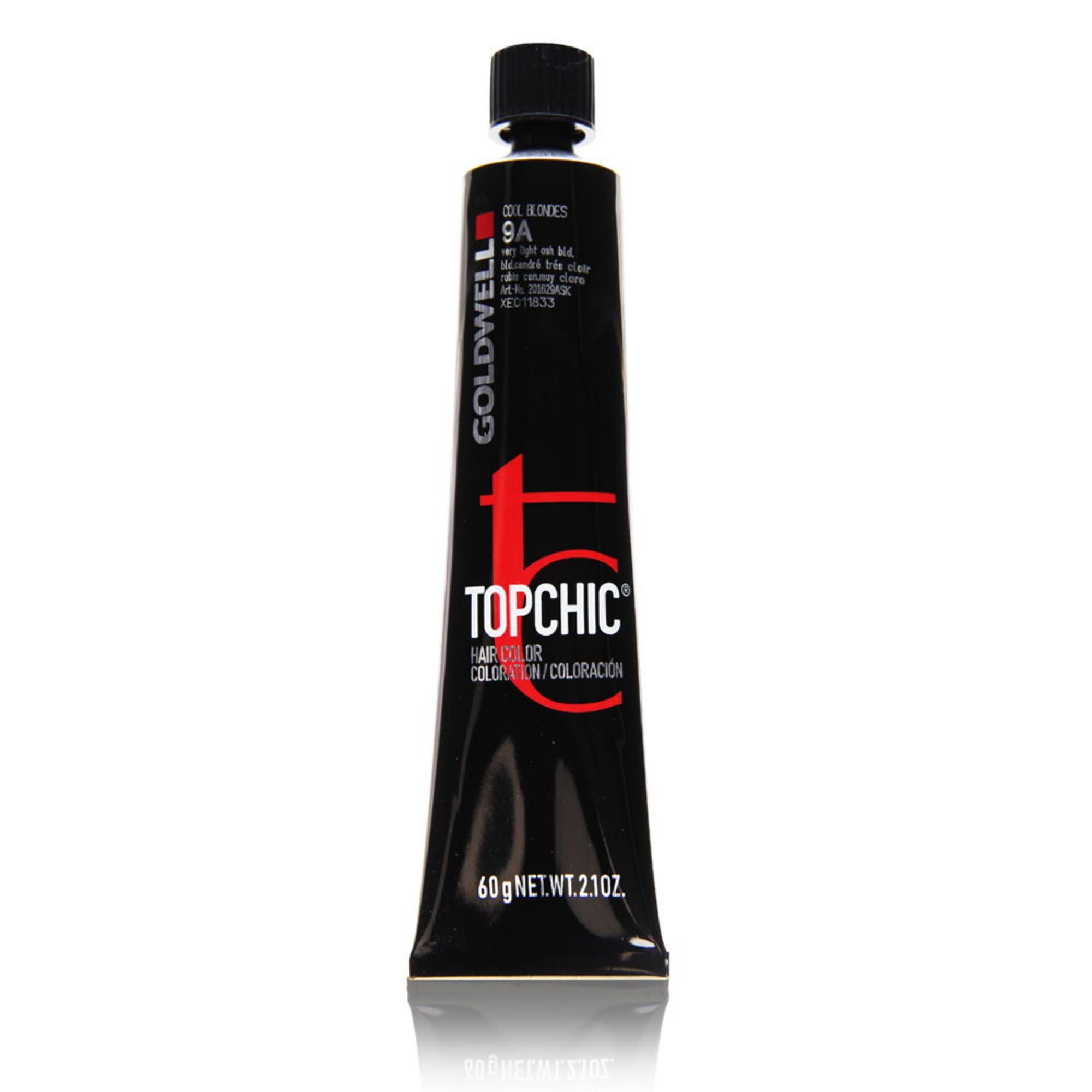 Goldwell, TopChic, Vopsea permanentă de păr, 9A Very Light Ash Blonde, 60 ml