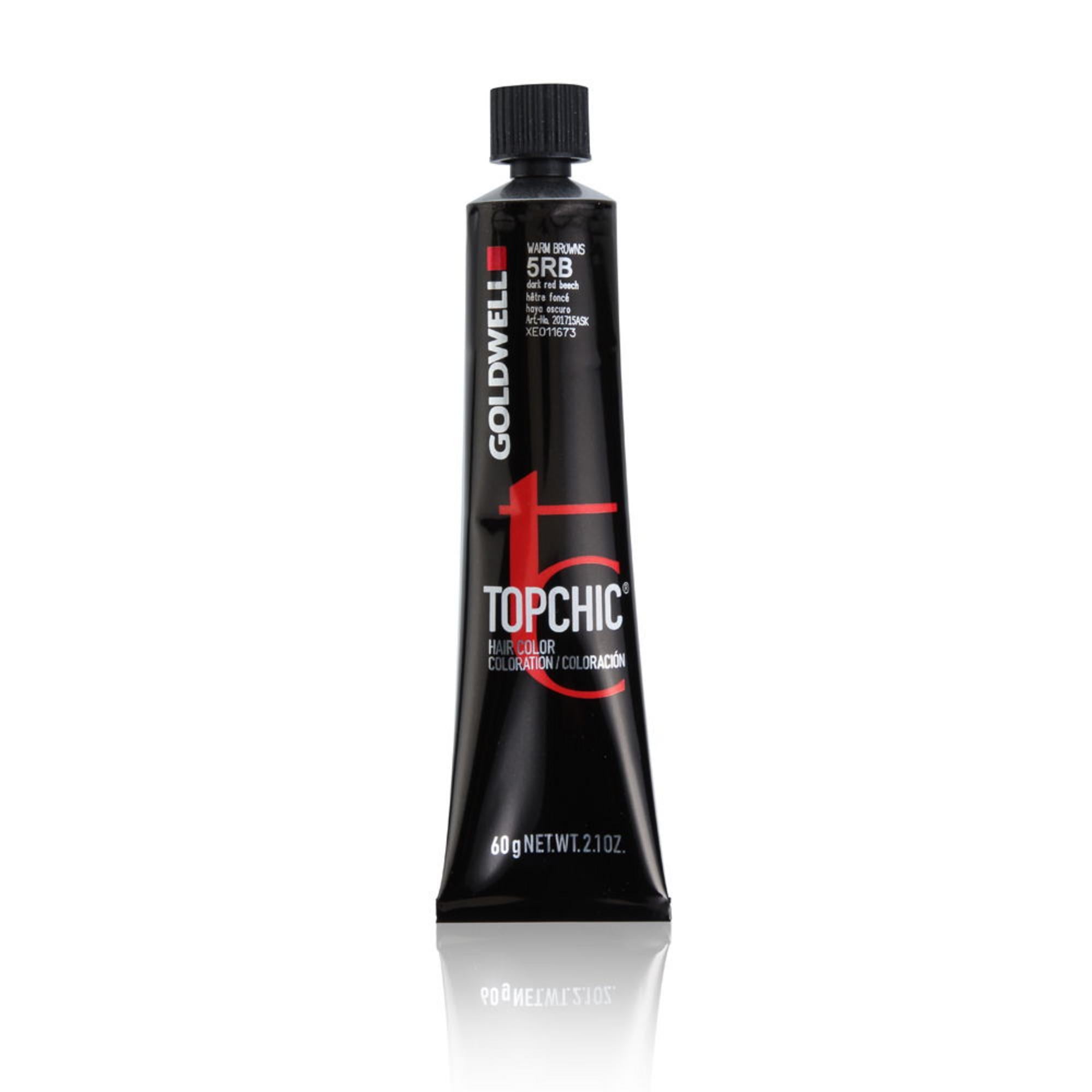 Goldwell, TopChic, Vopsea permanentă de păr, 5RB Dark Red Beech, 60 ml