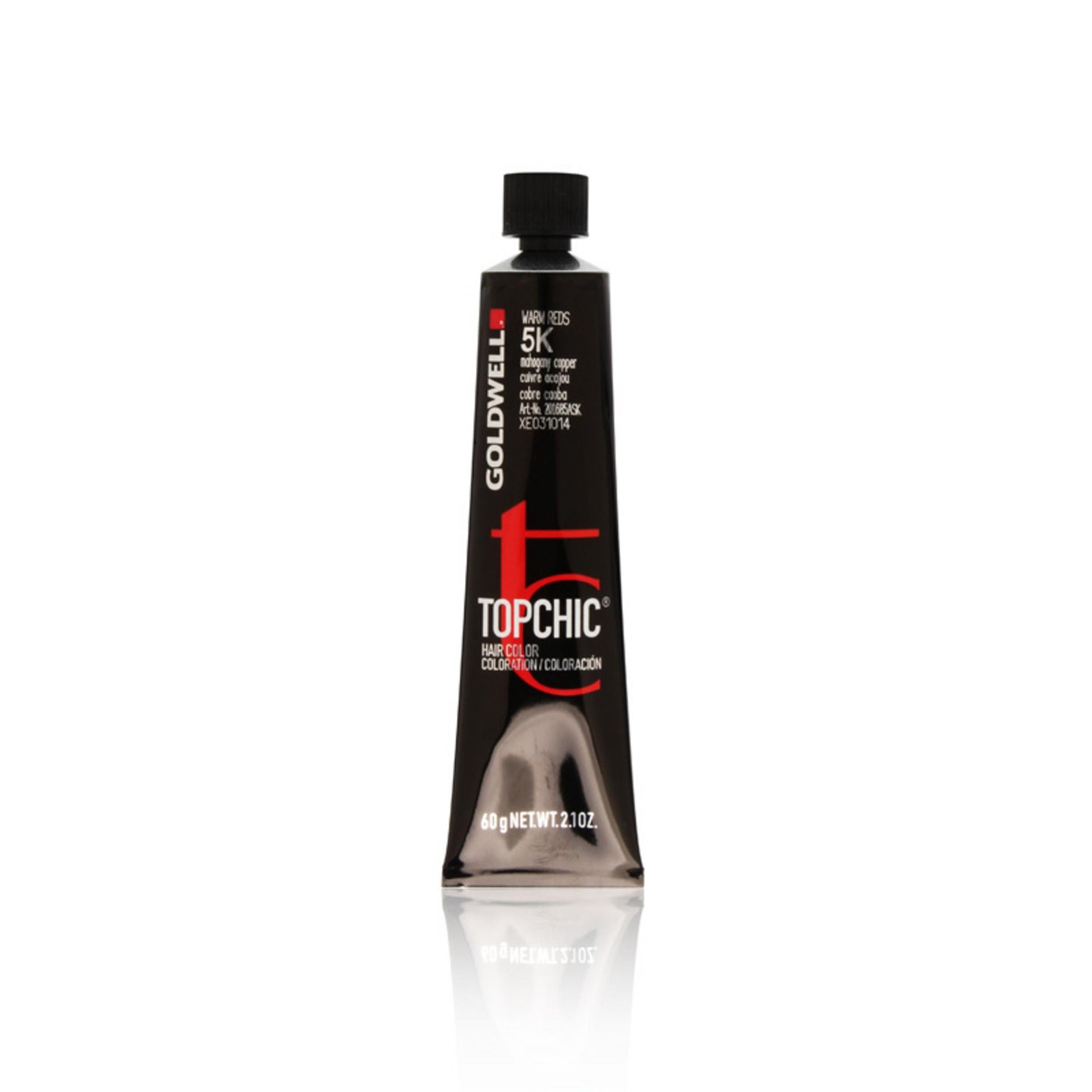 Goldwell, TopChic, Vopsea permanentă de păr, 5K Mahogany Copper, 60 ml