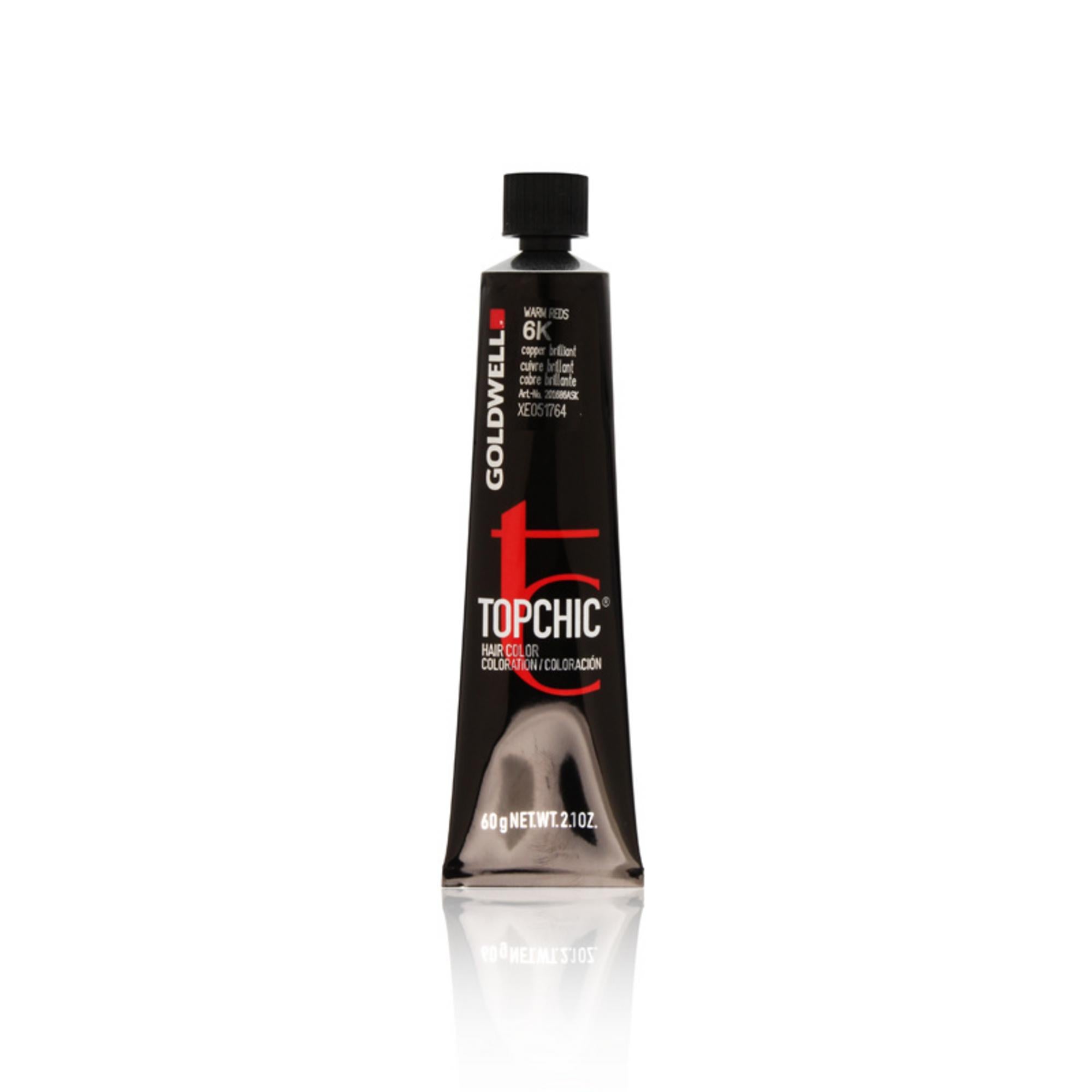 Goldwell, TopChic, Vopsea permanentă de păr, 6K Copper Brilliant, 60 ml