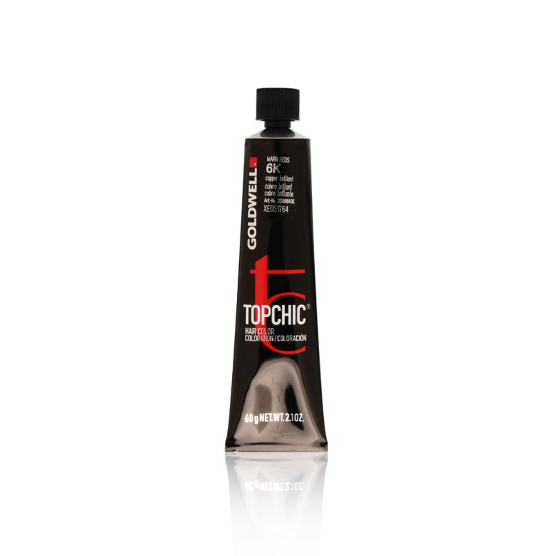 Goldwell, TopChic, Vopsea permanentă de păr, 6K Copper Brilliant, 60 ml