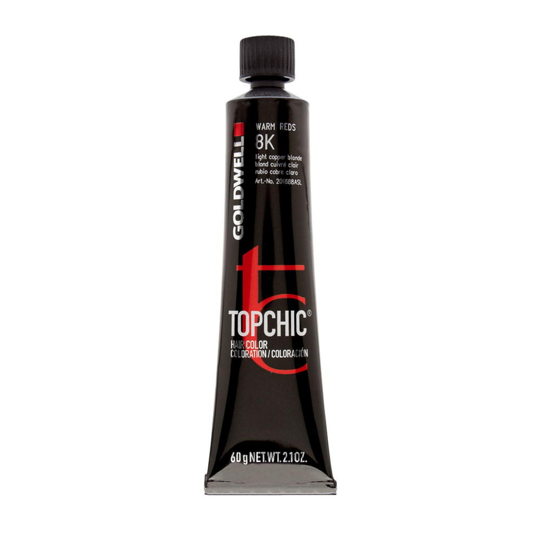 Goldwell, TopChic, Vopsea permanentă de păr, 8K Light Blonde Copper, 60 ml