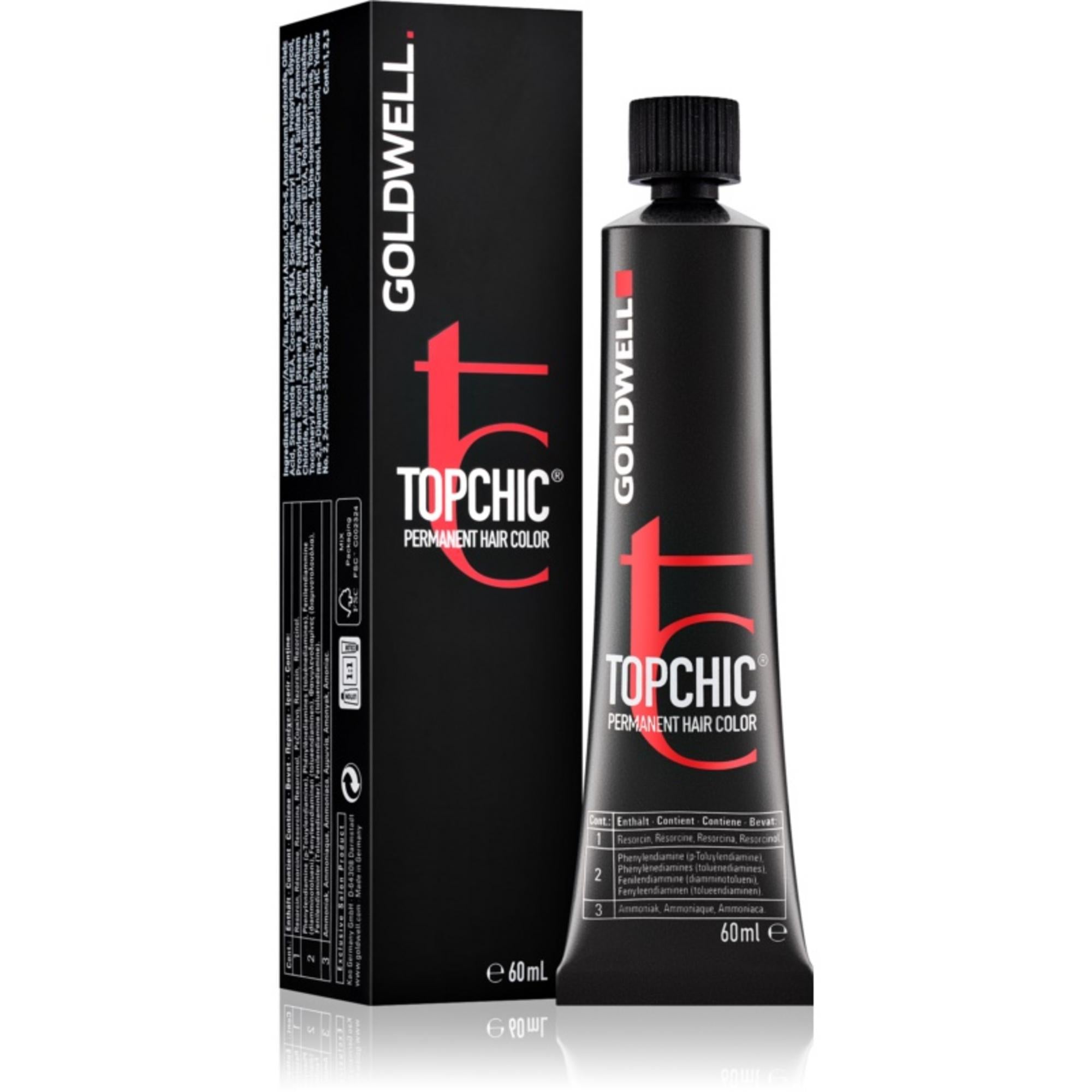 Goldwell, TopChic, Vopsea permanentă de păr, 6RV MAX Stunning Purple, 60 ml