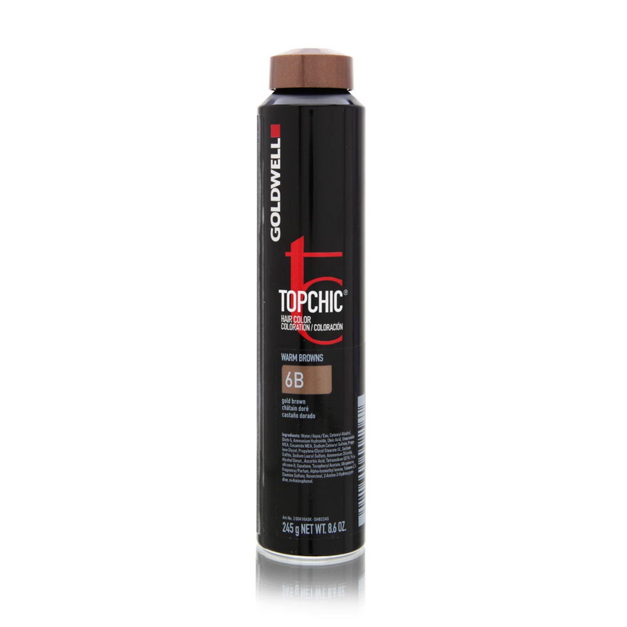Goldwell, TopChic, Vopsea permanentă de păr, 6B Gold Brown, 250 ml