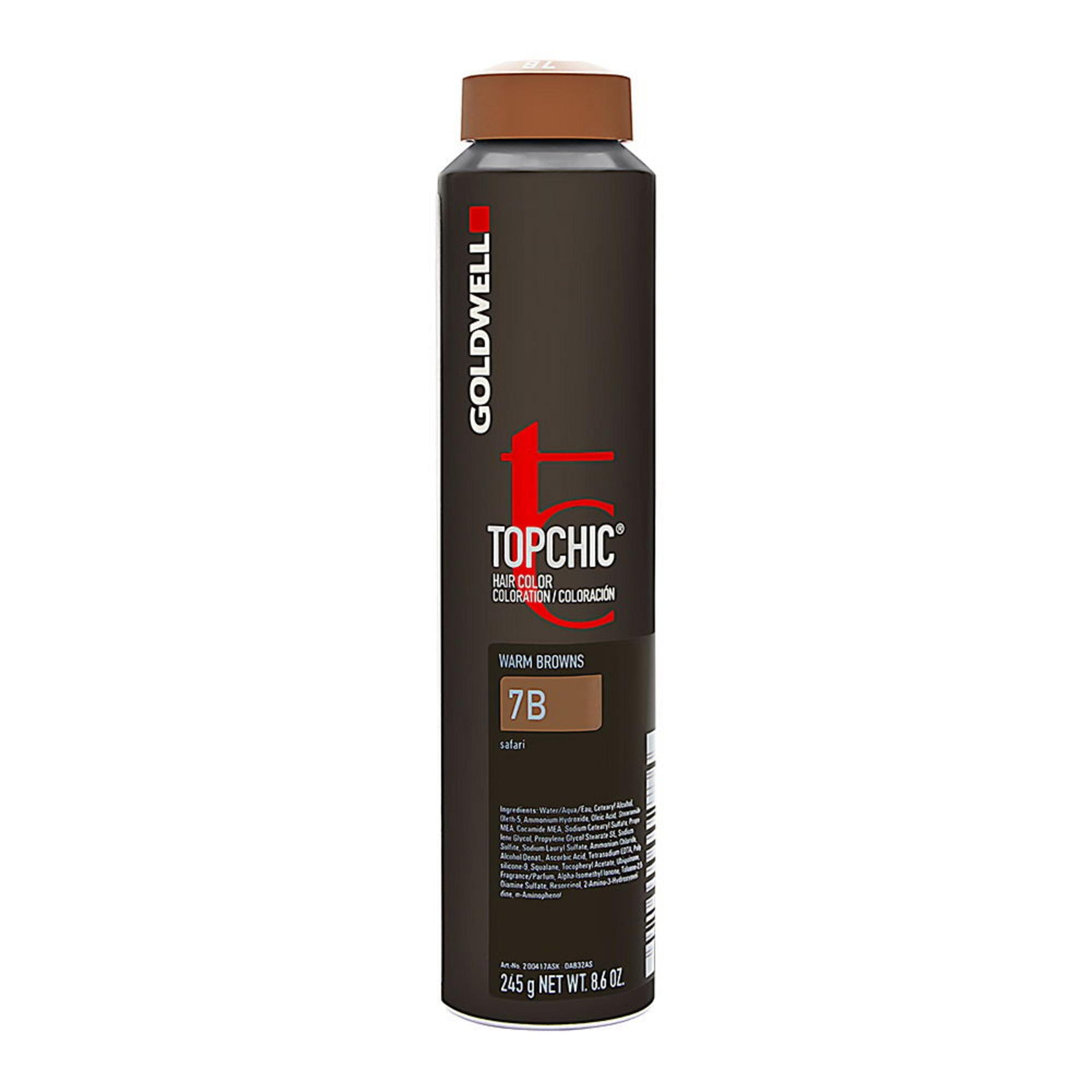 Goldwell, TopChic, Vopsea permanentă de păr, 7B Medium Blonde Beige, 250 ml