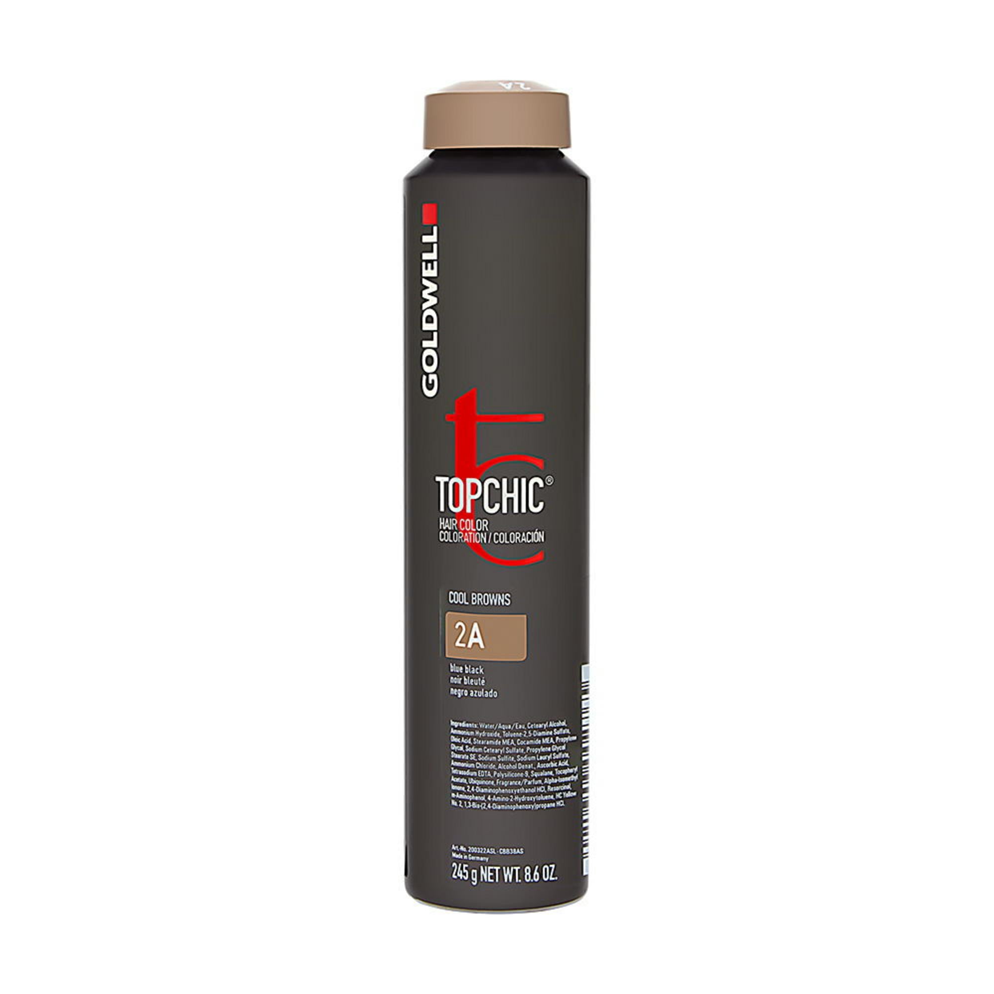 Goldwell, TopChic, Glicerină, Vopsea permanentă de păr, 2A Blue Black, 250 ml