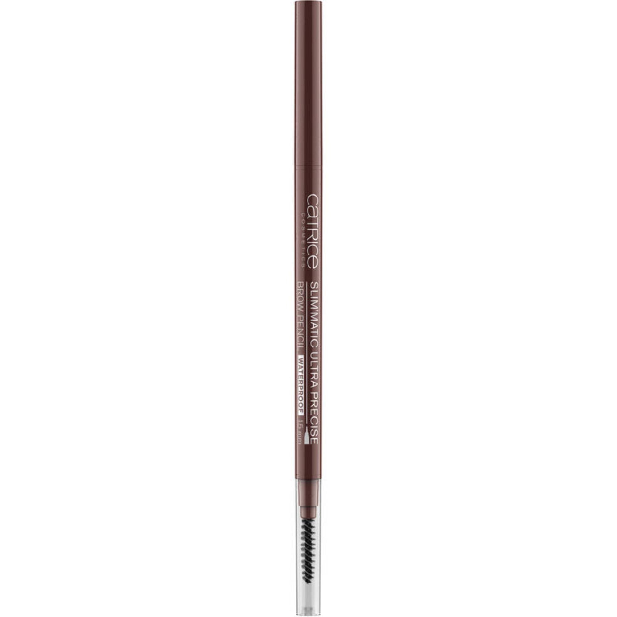 Catrice, Slim Matic, Retractabil, Creion pentru sprâncene cu cremă și perie 2-în-1, 050, Ciocolată, 0.05 g