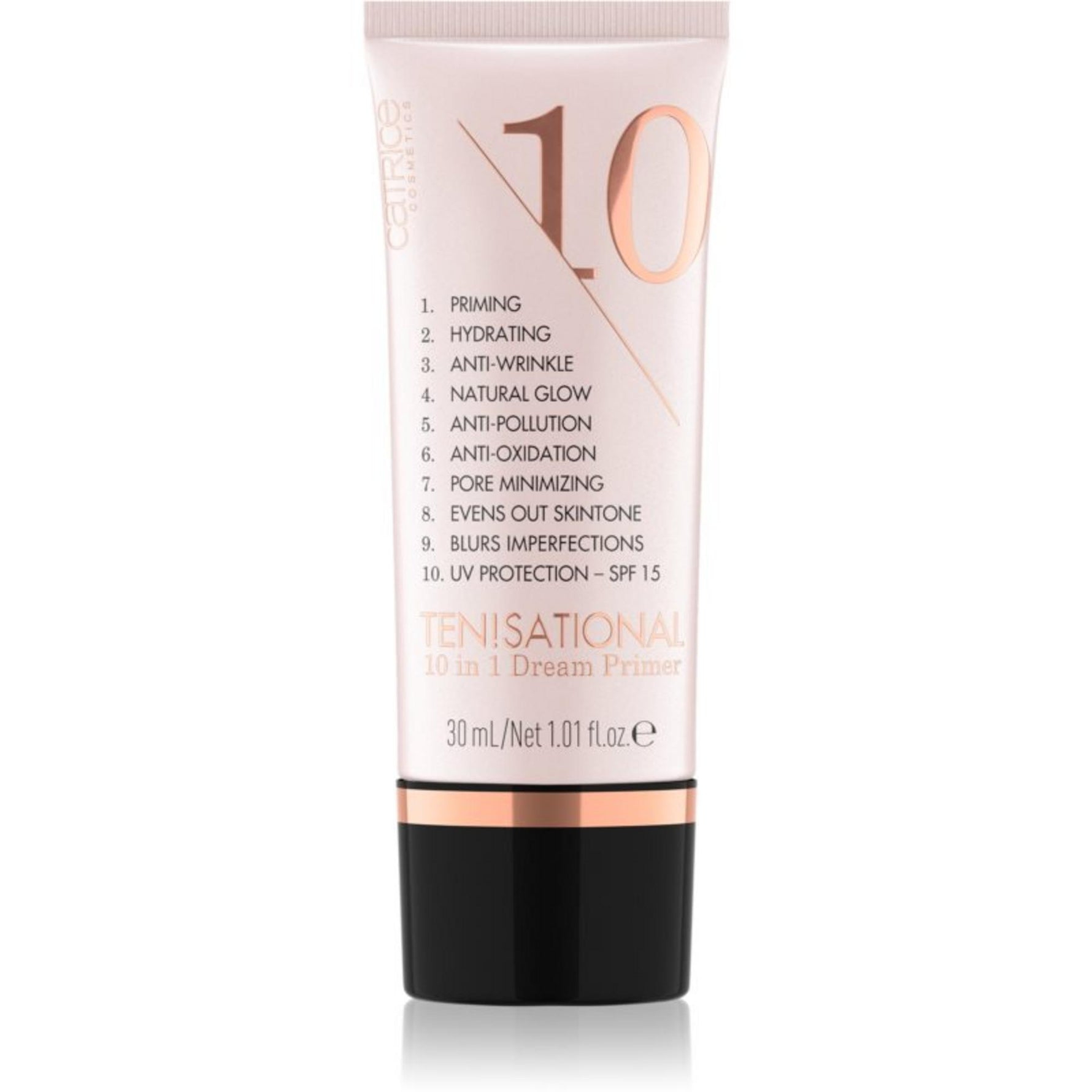 Catrice, Ten!sational 10in1 Dream Primer, Multiefect, Primer pentru fond de ten, 020, Caramel cald, 30 ml