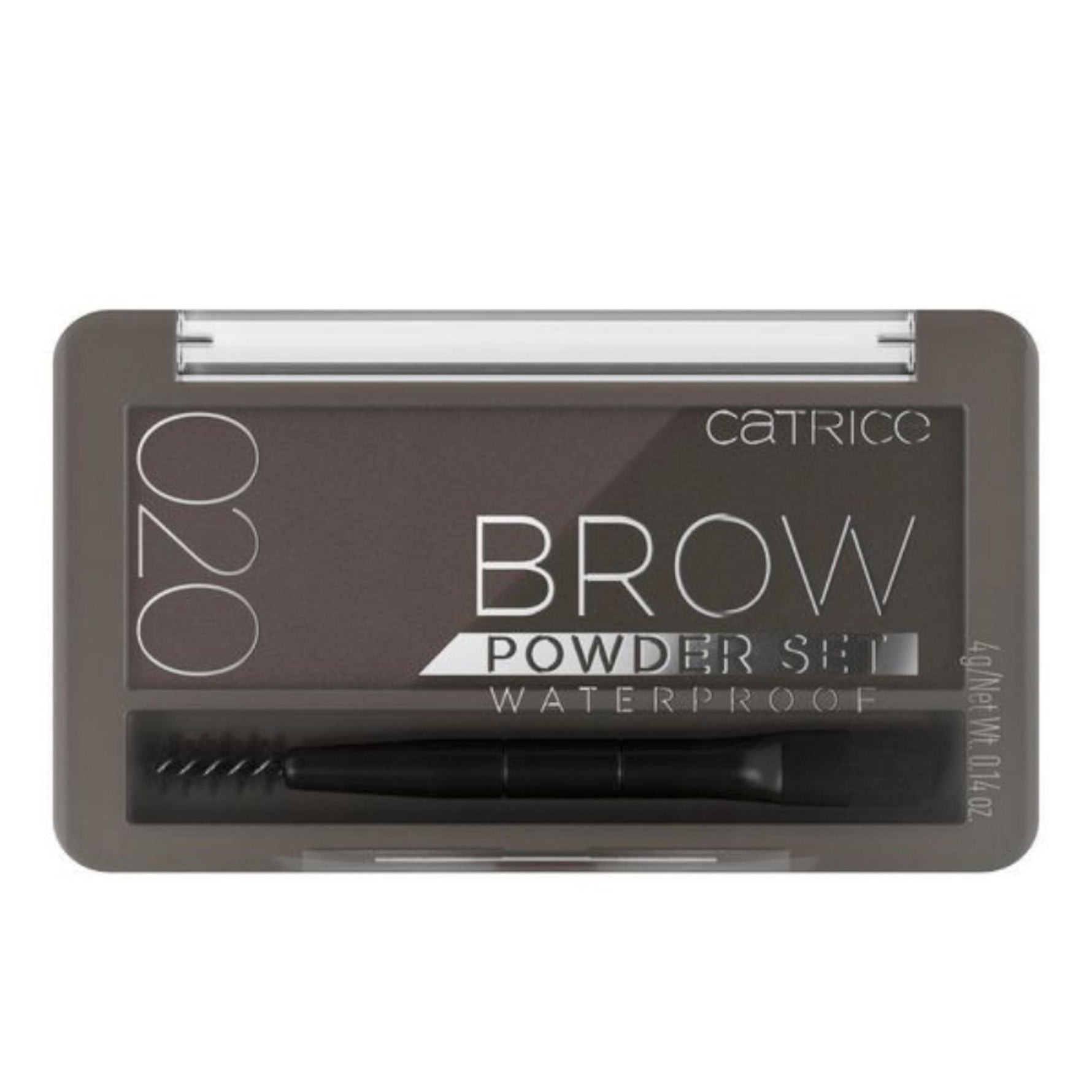 Catrice, Brow Powder Set, Rezistent la apă, Mat, Pudră pentru sprâncene, 020, Cenușă, 4 g