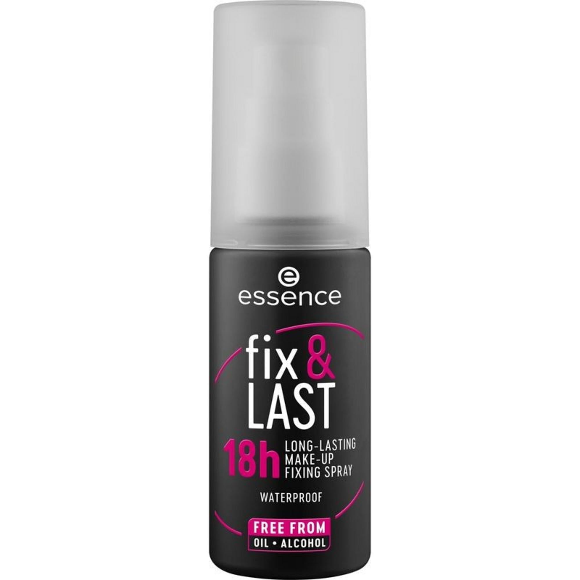 Essence, Fix & Last, Rezistent la apă, Spray de fixare a machiajului, 50 ml