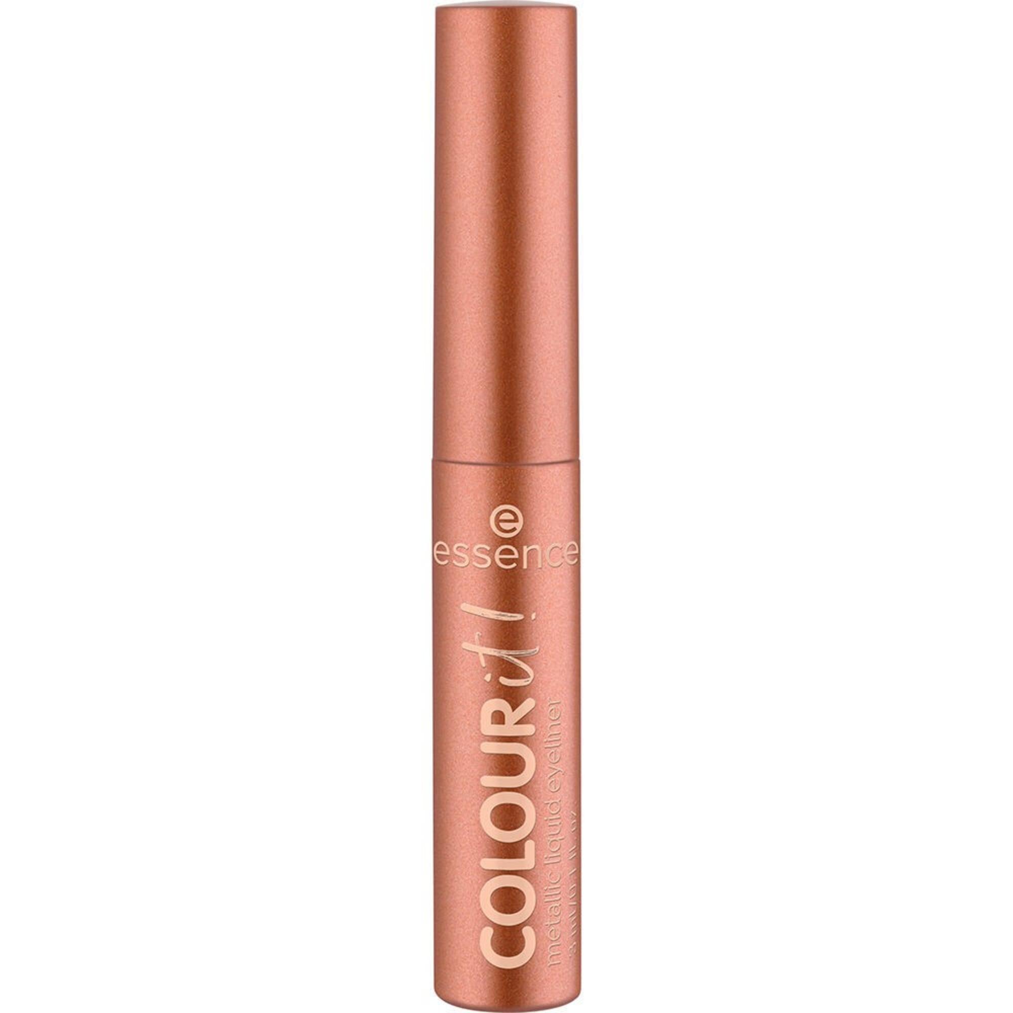 Essence, Colour It!, Tuș de ochi lichid, Metallic, Tuș de ochi lichid, 01, Bronz lustruit, 3 ml