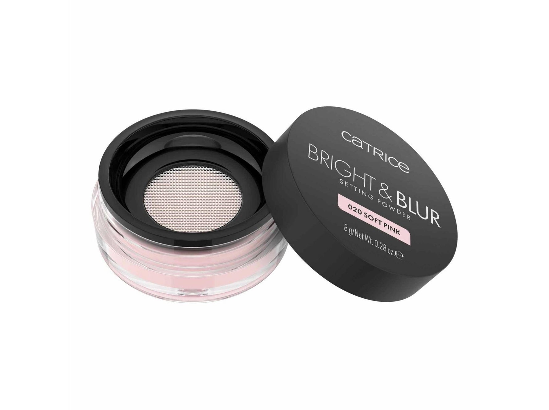 Catrice, Bright & Blur, Mat, Pudră de fixare liberă, 020, Roz pal, 8 g