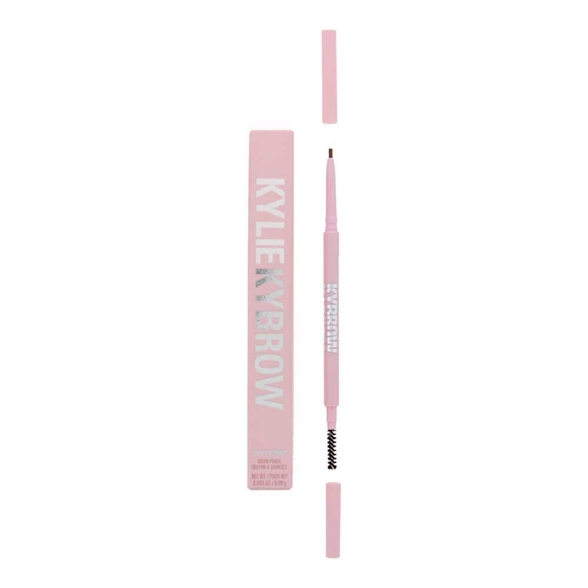 Kylie Cosmetics, Kybrow, Definit, Creion pentru sprâncene cu cremă și perie 2-în-1, 001, Blondă, 0.09 g