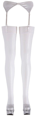 Ciorapi Cottelli LEGWEAR din dantelă albi 20 den