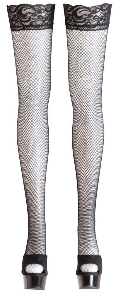 Ciorapi Cottelli LEGWEAR din plasă, negri, M