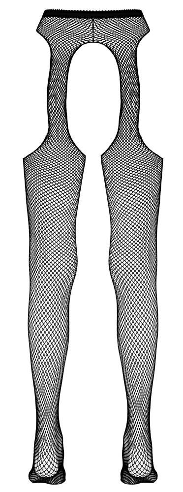 Ciorapi Cottelli negri din plasă L/XL