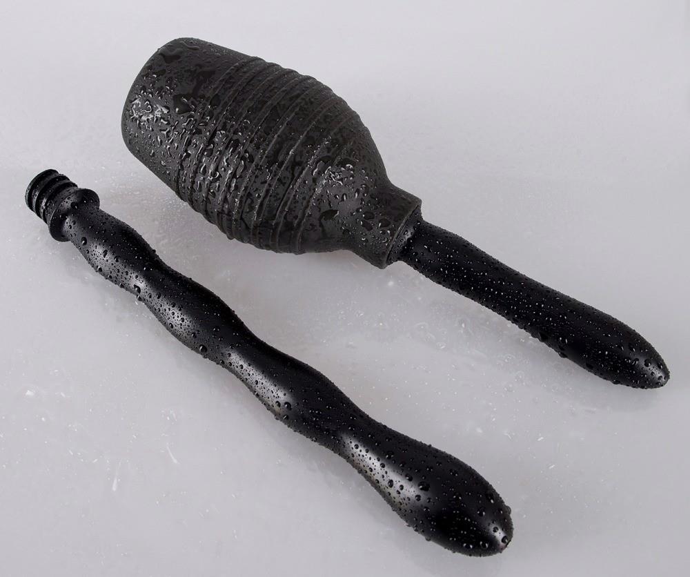 You2Toys Shower Me Duș Anal Negru PVC 23 cm 300 ml