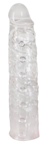 Extensie penis XTension Sleeve transparentă TPE 22 cm
