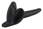 You2Toys Strap dublu din silicon reglabil negru 15 cm