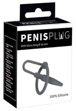 Plug de penis din silicon Penisplug cu inel pentru gland 6,3 cm