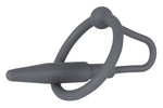 Plug de penis din silicon Penisplug cu inel pentru gland 6,3 cm