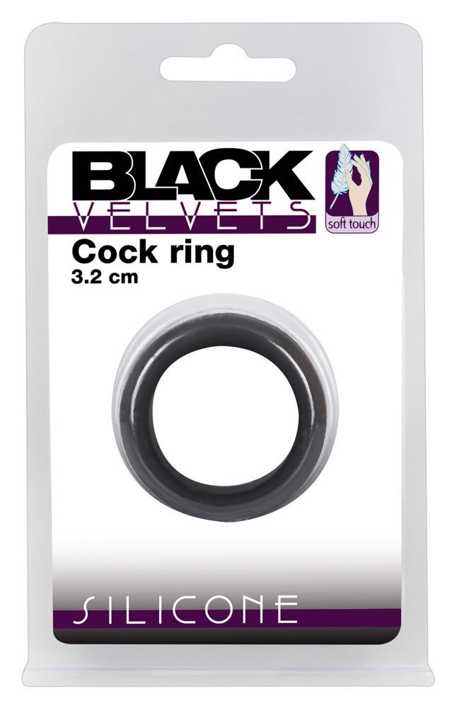 Inel pentru penis din silicon Black Velvets 3,2 cm