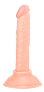 Dildo realist NMC roz cu venă, 16 cm, cu ventuză din PVC