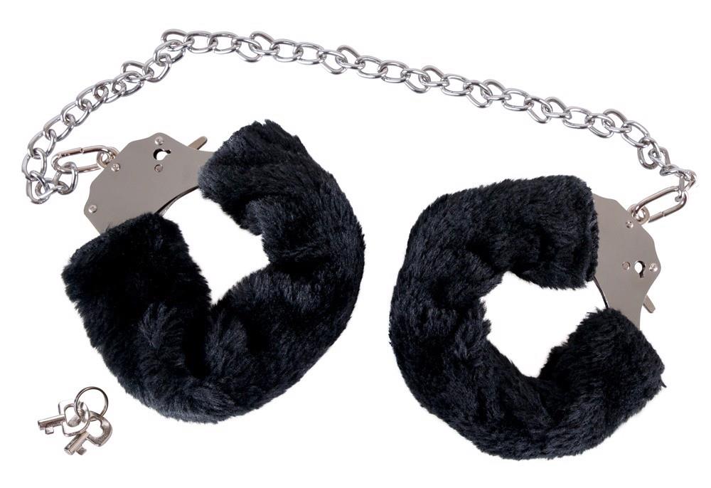 You2Toys Cătușe de pluș negre cu lanț 44 cm